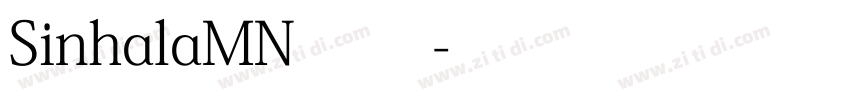 SinhalaMN 常规字体转换